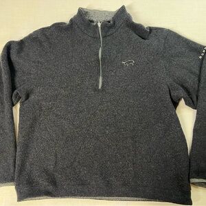 Dunning Golf Full Zip Gray Womens Wool Blend Sweater Size M